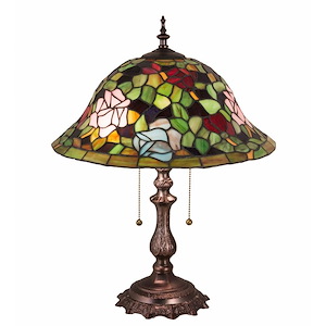 Tiffany Rosebush - 20 Inch 2 Light Table Lamp - 151709