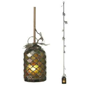 Oak Leaf - 1 Light Mini Pendant-86 Inches Tall and 7.5 Inches Wide - 1361397