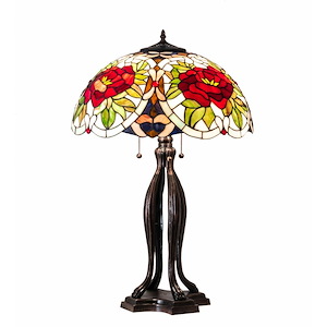 30 Inch High Renaissance Rose Table Lamp - 993285