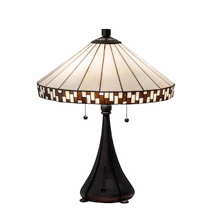 Checkerboard - 2 Light Table Lamp