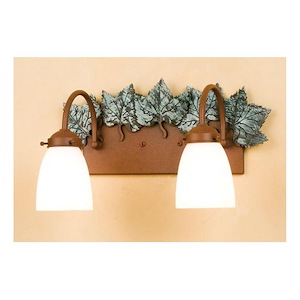 Maple Leaf - 2 Light Wall Sconce-9.5 Inches Tall and 16.5 Inches Wide - 1361446