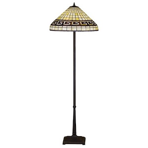 Greek Key - 2 Light Floor Lamp