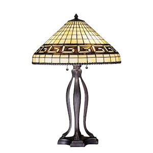 Greek Key - 3 Light Table Lamp
