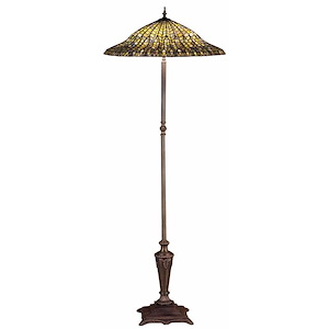 Tiffany Lotus Leaf - 3 Light Floor Lamp
