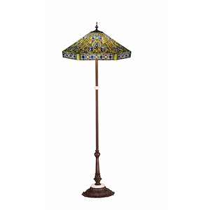 Tiffany Elizabethan - 3 Light Floor Lamp - 75377