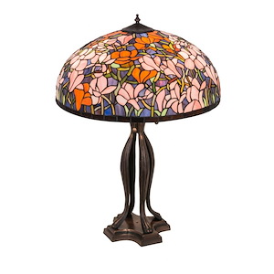 Tiffany Magnolia - 3 Light Table Lamp - 75386