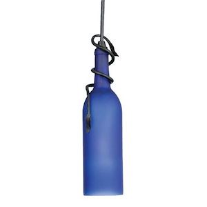 Tuscan Vineyard - 1 Light Wine Bottle Mini Pendant-15 Inches Tall and 5 Inches Wide - 1361635
