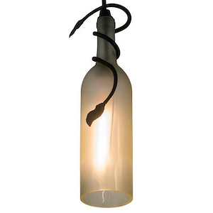 Tuscan Vineyard - 1 Light Wine Bottle Mini Pendant-15 Inches Tall and 5 Inches Wide - 1361636