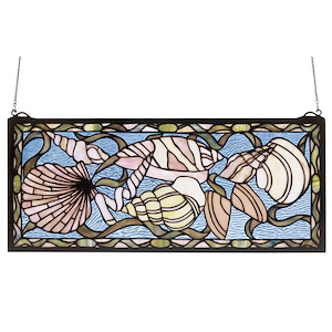 Seashell - 24 X 10 Inch Stained Glass Window