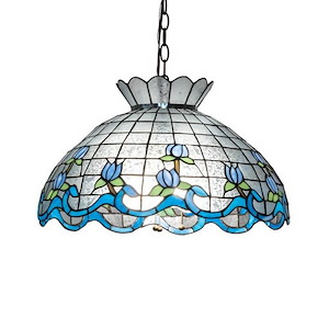 Roseborder - 3 Light Pendant-17 Inches Tall and 20 Inches Wide - 1098831
