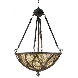 Branches - 3 Light Inverted Pendant-36 Inches Tall and 24 Inches Wide - 1361713