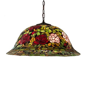 24 Inch Wide Tiffany Rosebush Mini Pendant - 1209638