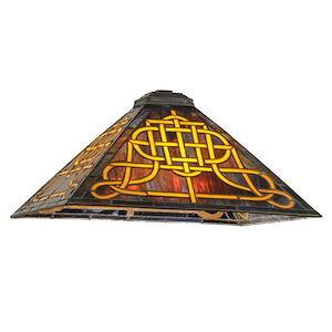 Knotwork Mission - 17 Inch Square Shade - 827038