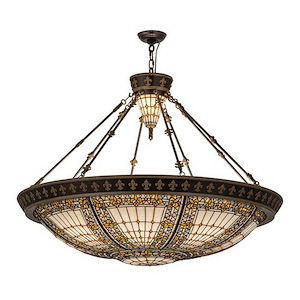 Fleur-de-lis - 8 Light Inverted Pendant-38 Inches Tall and 45 Inches Wide - 1361884