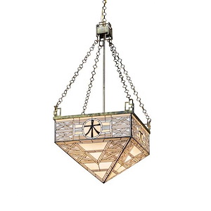Shu - 4 Light Pendant-46 Inches Tall and 29 Inches Wide