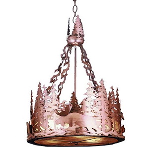Moose at Dusk - 2 Light Inverted Pendant-23 Inches Tall and 16 Inches Wide - 1361946