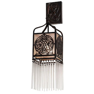 Celtic Knot - 1 Light Hanging Lantern Wall Sconce-20 Inches Tall and 7 Inches Wide