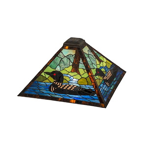 Loon Lodge - 17 Inch Square Shade