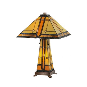 Sierra Prairie Mission - 2 Light Lighted Base Table Lamp