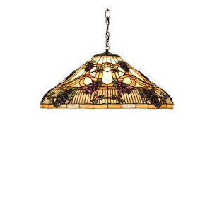Jeweled Grape - 3 Light Pendant - 75692