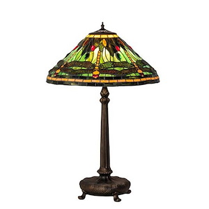 Tiffany Dragonfly - 1 Light Table Lamp-30.5 Inches Tall and 20 Inches Wide
