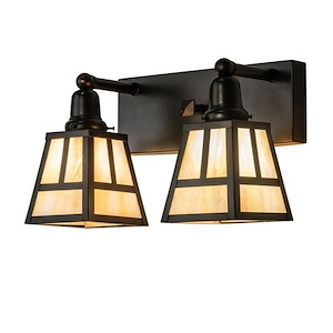T Mission - 2 Light Bath Vanity-10.125 Inches Tall and 8.5 Inches Wide - 1362163