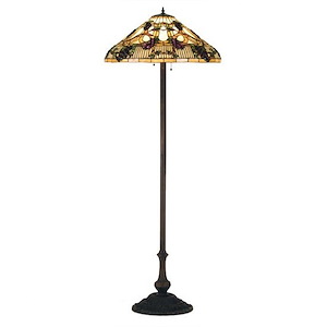 Jeweled Grape - 3 Light Floor Lamp - 75701