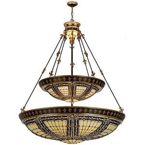 Fleur-de-lis - 8 Light Inverted Pendant-60 Inches Tall and 45 Inches Wide - 1362295