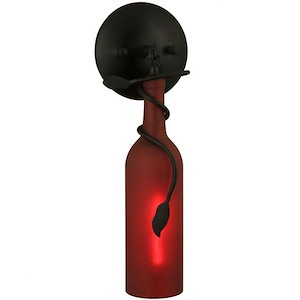 Tuscan Vineyard - 1 Light Wine Bottle Wall Sconce-15 Inches Tall and 5 Inches Wide - 1362317
