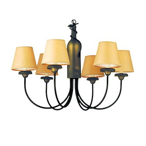 Tuscan Vineyard - 6 Light Chandelier-22.5 Inches Tall and 26 Inches Wide - 1362323