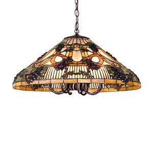 Jeweled Grape - 9 Light Pendant - 75721