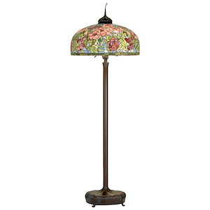 Tiffany Oriental Poppy - 6 Light Floor Lamp - 828431