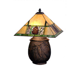 Pinecone Ridge - 19.5 Inch 2 Light Table Lamp