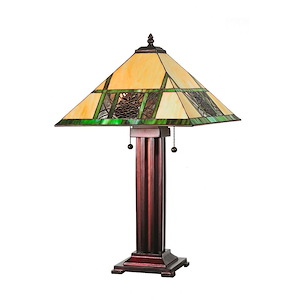 Pinecone Ridge - 24 Inch 2 Light Table Lamp - 152398