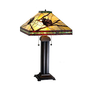 Pinecone - 2 Light Mission Table Lamp - 152397