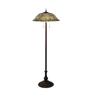 Fishscale - Three Light Floor Lamp - 927732