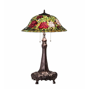 31 Inch High Tiffany Rosebush Table Lamp - 1209136