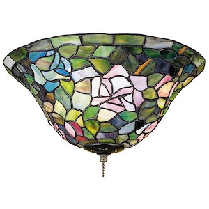 Tiffany Rosebush - 12 Inch 3 Light Flush Mount - 830429