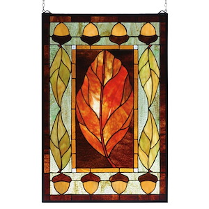 Harvest Festival - 21 X 31 Inch Stained Glass Window