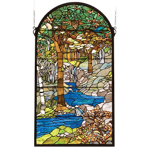Tiffany Waterbrooks - 40 X 22 Inch Stained Glass Window - 75971