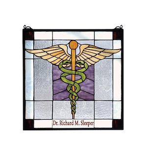 Personalized - 18 X 18 Inch Medical Stained Glass Window - 76031