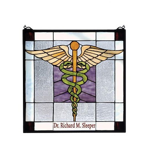 Personalized - 18 X 18 Inch Medical Stained Glass Window - 76031