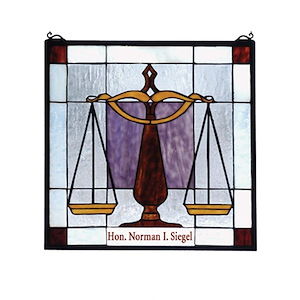 Personalized - 18 X 18 Inch Judicial Stained Glass Window - 76032