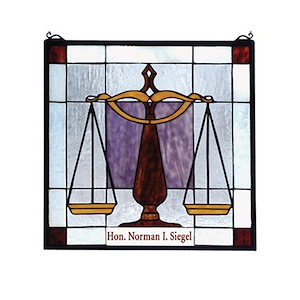 Personalized - 18 X 18 Inch Judicial Stained Glass Window - 76032