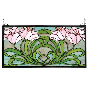 Calla Lily - 22 X 11 Inch Stained Glass Window - 76036