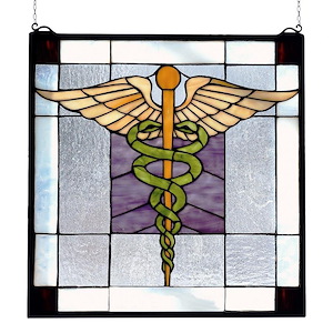 Medical - 18 X 18 Inch Stained Glass Window