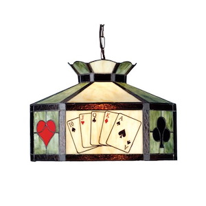 Texas Hold'Em - 1 Light Pendant - 76132