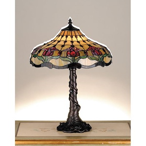 Colonial Tulip - 1 Light Table Lamp