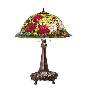 31 Inch High Tiffany Rosebush Table Lamp - 1209439