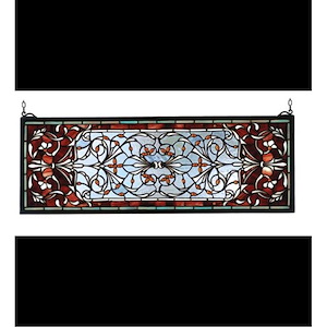Versaille - 28 X 10 Inch Transom Stained Glass Window